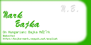 mark bajka business card